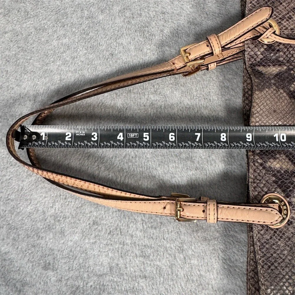 Michael Kors Jet Set Python Embossed LeatherTote Shoulder Bag